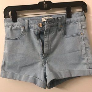 Forever 21 Soft Denim High-Waisted Shorts- Size 26